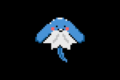 Pixel art illustration character stringray design Product Image 2