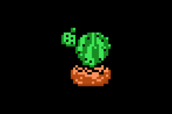 Pixel art illustration drawing cactus plant clipart Product Image 2