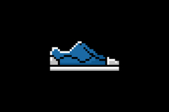 Pixel art illustration drawing casual shoes design Product Image 2