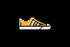 Pixel art illustration drawing casual shoes graphic Product Image 2