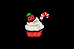 Pixel art illustration drawing ice cream sticker Product Image 2