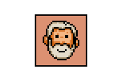 Pixel art illustration people graphic isolated Product Image 1