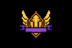 Pixel art level up award badge game asset design Product Image 2