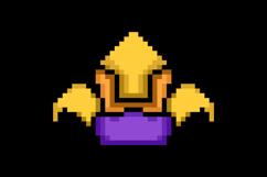 Pixel art level up emblem game asset illustration Product Image 2