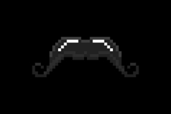 Pixel art moustache graphic design illustration Product Image 2
