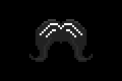 Pixel art moustache graphic design object Product Image 2