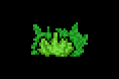Pixel art nature green bush graphic clipart Product Image 2