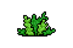 Pixel art nature green bush graphic design Product Image 1