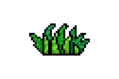 Pixel art nature green bush graphic illustration Product Image 1