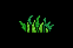 Pixel art nature green bush graphic illustration Product Image 2
