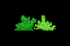 Pixel art nature green bush graphic isolated Product Image 2