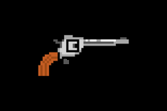 Pixel art pistol gun graphic vector Product Image 2