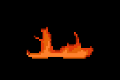Pixel art red flame and fire game asset graphic Product Image 2