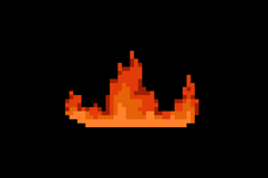 Pixel art red flame and fire game asset illustration Product Image 2