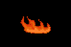 Pixel art red flame and fire game asset vector Product Image 2
