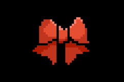 Pixel art ribbon banner element graphic concept Product Image 2
