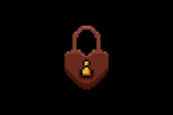 Pixel art rusty padlock graphic vector Product Image 2