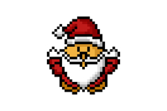 Pixel art santa claus graphic design vector Product Image 1