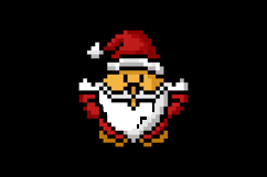 Pixel art santa claus graphic design vector Product Image 2