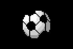 Pixel art soccer ball graphic design vector Product Image 2