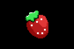 Pixel art strawberry fruit illustration style design Product Image 2
