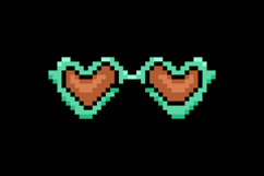 Pixel art stylish glasses graphic concept Product Image 2