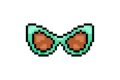 Pixel art stylish glasses graphic design Product Image 1