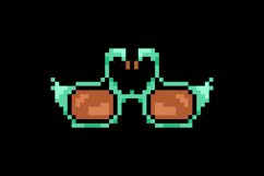 Pixel art stylish glasses graphic illustration Product Image 2