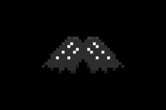 Pixel art stylish moustache facial element clipart Product Image 2