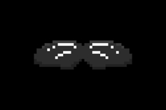 Pixel art stylish moustache graphic design Product Image 2