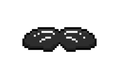 Pixel art stylish moustache graphic design Product Image 1