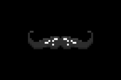Pixel art stylish moustache graphic vector Product Image 2