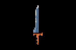 Pixel art sword weapon graphic design element Product Image 2