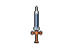 Pixel art sword weapon graphic design vector Product Image 1