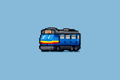 Pixel Art Train Design Vector Product Image 1