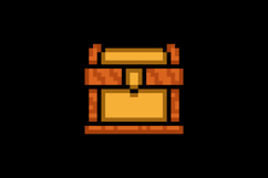 Pixel art treasure chest element object design Product Image 2