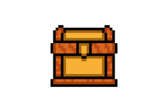 Pixel art treasure chest element object design Product Image 1