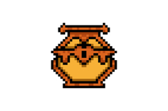 Pixel art treasure chest element object graphic Product Image 1
