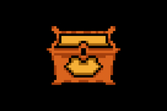 Pixel art treasure chest element object isolated Product Image 2