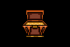 Pixel art treasure chest graphic design Product Image 2