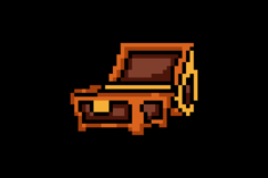 Pixel art treasure chest graphic isolated Product Image 2