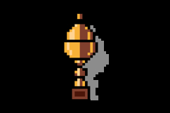 Pixel art trophy archive award game element design Product Image 2