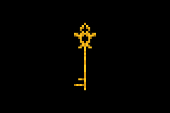 Pixel art vintage key element object graphic Product Image 2