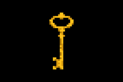 Pixel art vintage key graphic design Product Image 2