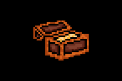 Pixel art vintage treasure chest graphic vector Product Image 2
