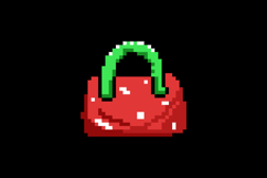 Pixel art woman bag illustration style design Product Image 2