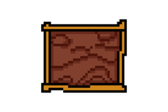 Pixel art wooden board game object element concept Product Image 1