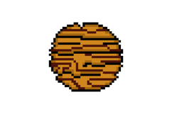 Pixel art wooden board game object element design Product Image 1