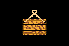 Pixel art wooden board ui game design Product Image 2