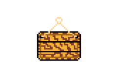 Pixel art wooden board ui game design Product Image 1